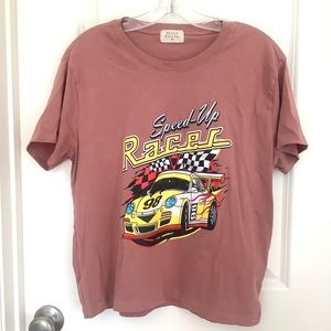 Urban Nation Womens XL Speed Up Racer T Shirt